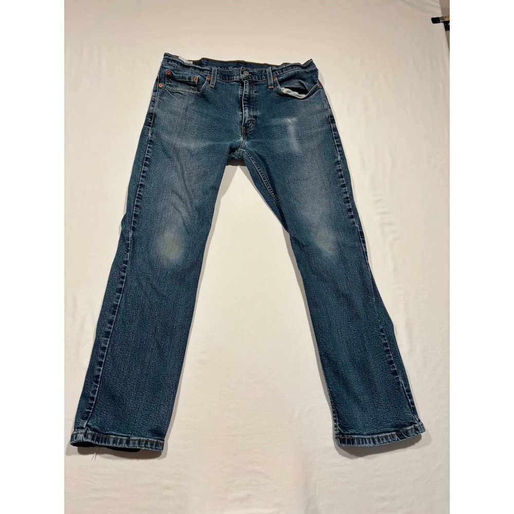 Levis 514 Straight Fit Jeans Mens 34x30 Medium Wash Blue Denim